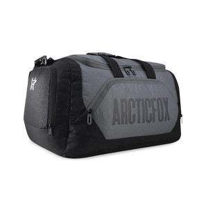 Grey & Black Printed Travel Duffel Bag